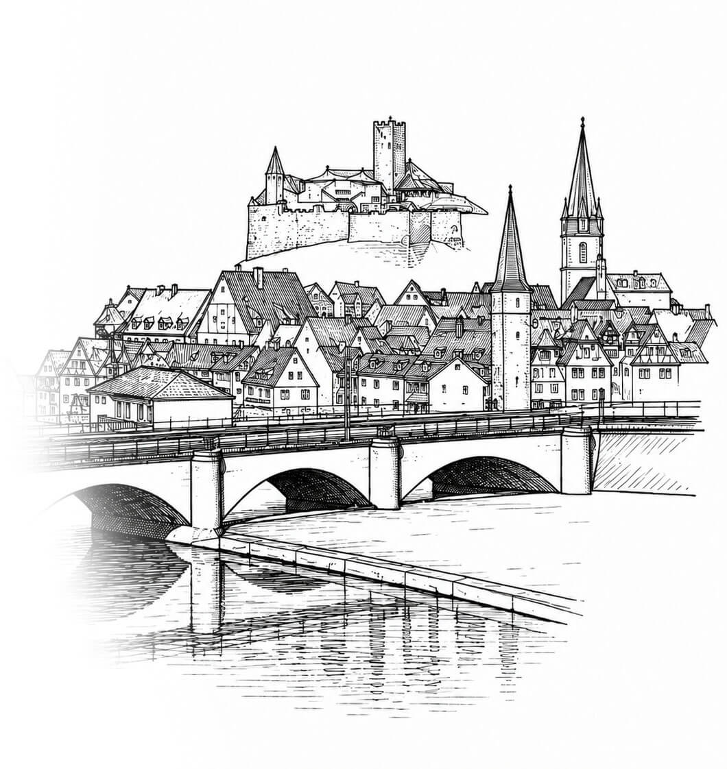Skizze Gemünden am Main